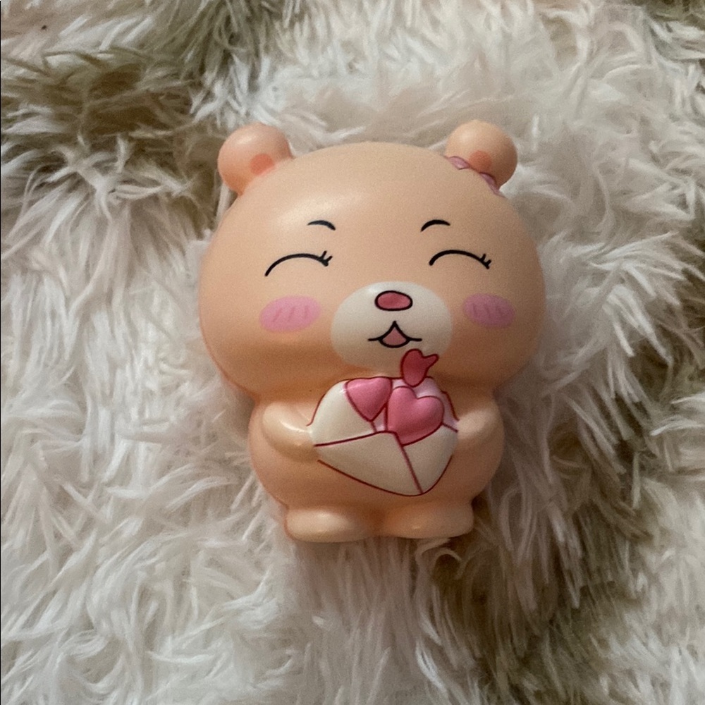Adorable Cream and Pink Small squishy Toy